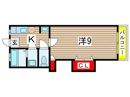 千代田マンション(1K/1階)の間取り写真