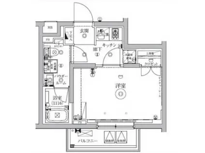 セジョリ新宿上落合(1K/3階)の間取り写真