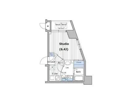 ガーラ・ステーション練馬(1K/8階)の間取り写真