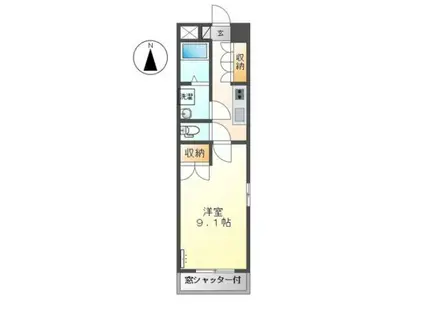 エクセレンスアイディ(1K/1階)の間取り写真