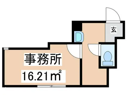 アンジュ清新(ワンルーム/1階)の間取り写真
