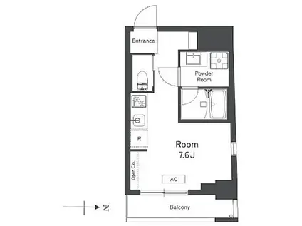 レキシントン・スクエア曙橋(ワンルーム/5階)の間取り写真