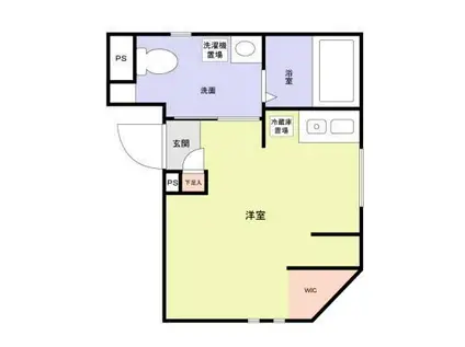 カテリーナ千住大橋(ワンルーム/4階)の間取り写真