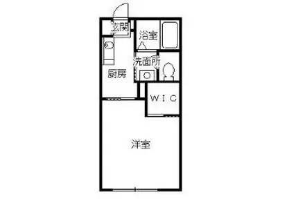 メゾンリベール(1K/1階)の間取り写真