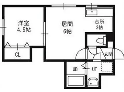 WISTERIA―S(1LDK/4階)の間取り写真