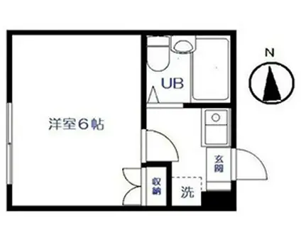スカイコート武蔵小杉第5(1K/3階)の間取り写真