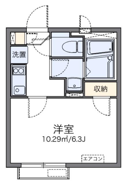 レオネクストブラウンハイツ(1K/2階)の間取り写真