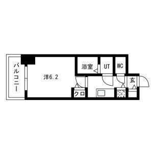 プレサンス高津公園ディオ(1K/5階)の間取り写真