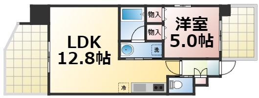 プレジオ森之宮(1LDK/8階)の間取り写真