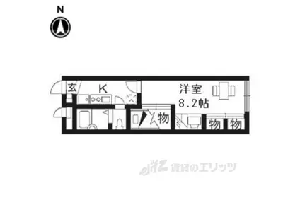 レオパレス華(1K/2階)の間取り写真