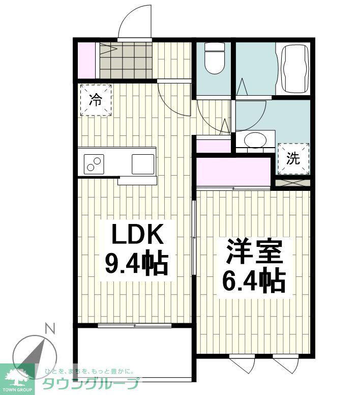 目黒区下目黒3丁目計画(1LDK/1階)の間取り写真