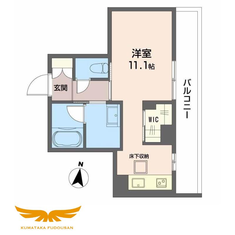 MAISON DE ASHLEY(ワンルーム/1階)の間取り写真