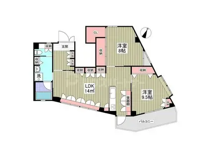 プチ・メゾン青戸(2LDK/3階)の間取り写真