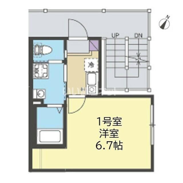 ALMO新杉田(1K/2階)の間取り写真