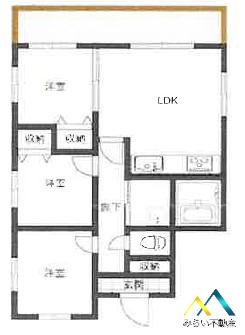 フォーライフ(3LDK/3階)の間取り写真
