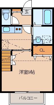 MA・MAISON(1K/1階)の間取り写真
