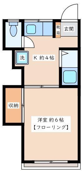 宮下ビル(1K/3階)の間取り写真