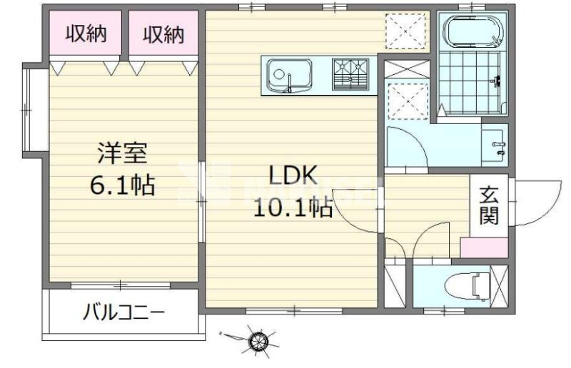 グレースガーデン学芸大学(1LDK/3階)の間取り写真