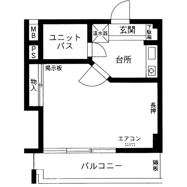 アネックス国領(1K/4階)の間取り写真