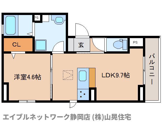 パインバレー三番町(1LDK/2階)の間取り写真