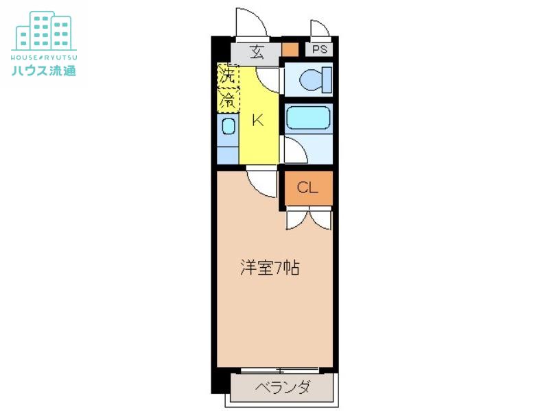 コーポΑ(1K/2階)の間取り写真