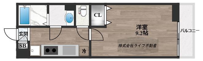 TOMHOUSEIMAZATO(1K/1階)の間取り写真