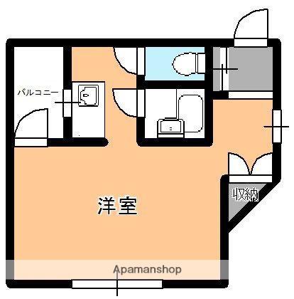 高砂イングビル(1K/3階)の間取り写真