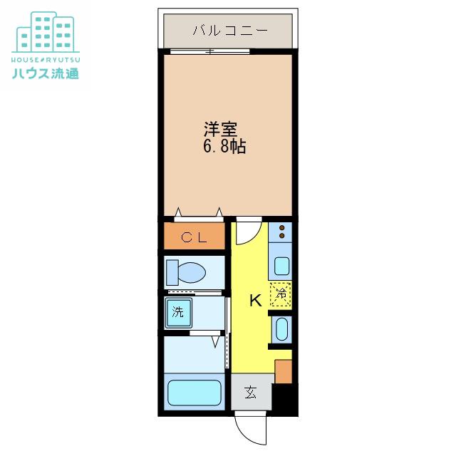RESIDENCE茂木(1K/1階)の間取り写真