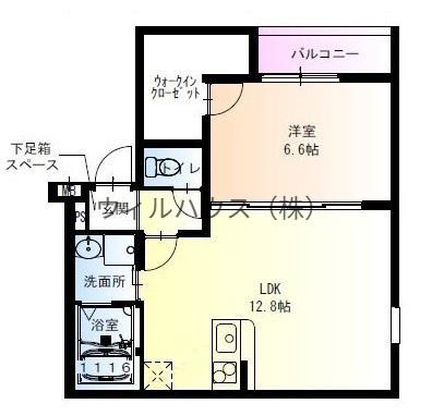 フジパレス堺諏訪森1番館(1LDK/1階)の間取り写真