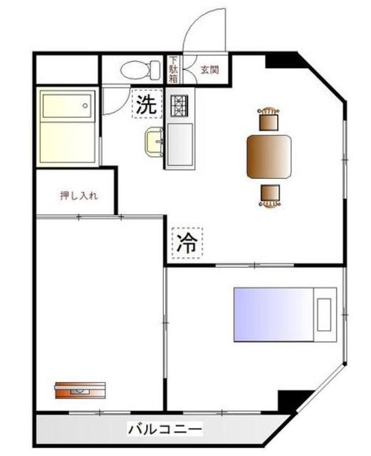 YM西葛西2(2DK/3階)の間取り写真