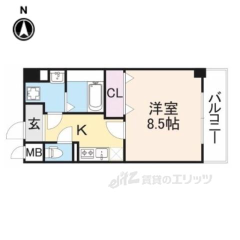 大東ビル(1K/5階)の間取り写真