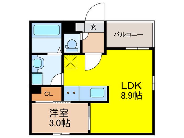 REGALEST-KLC川西II(1LDK/1階)の間取り写真