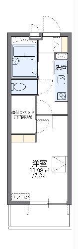 レオパレスマメゾンウメジマ(1K/1階)の間取り写真