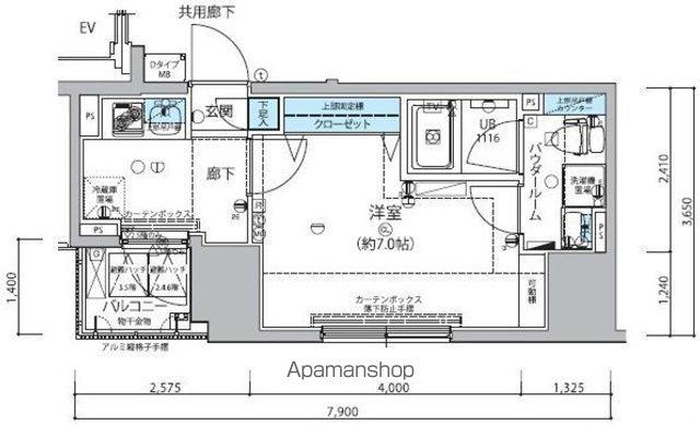   メインステージ信濃町 (1K/5階)の間取り写真
