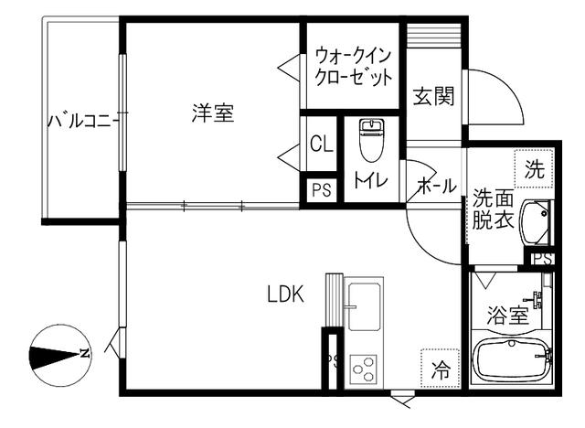 RIGID RESIDENCE(1LDK/2階)の間取り写真