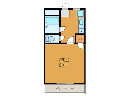 レジデンス北島(1K/5階)の間取り写真