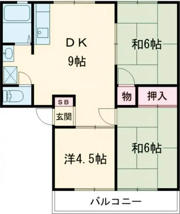 サンライフ本町田 2階階 間取り