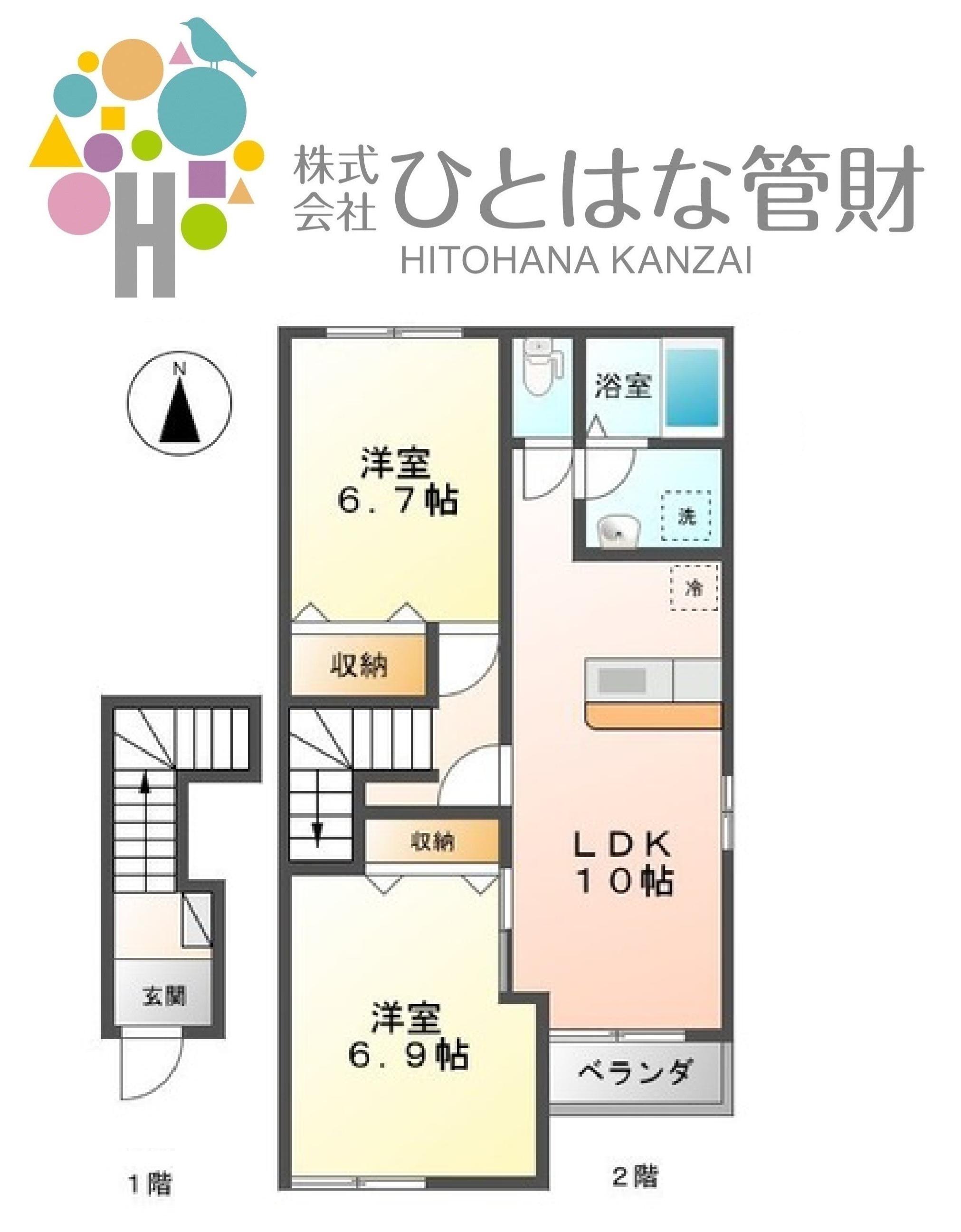 NAMIKI(1LDK/1階)の間取り写真