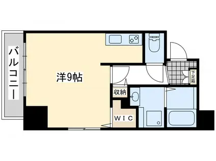 ラグーナ黒崎(ワンルーム/6階)の間取り写真