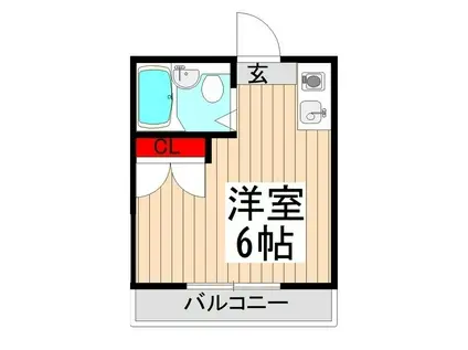 サクセス徳丸II(ワンルーム/1階)の間取り写真