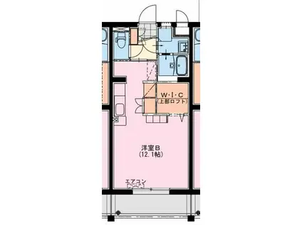 昭栄町NKマンション(ワンルーム/2階)の間取り写真