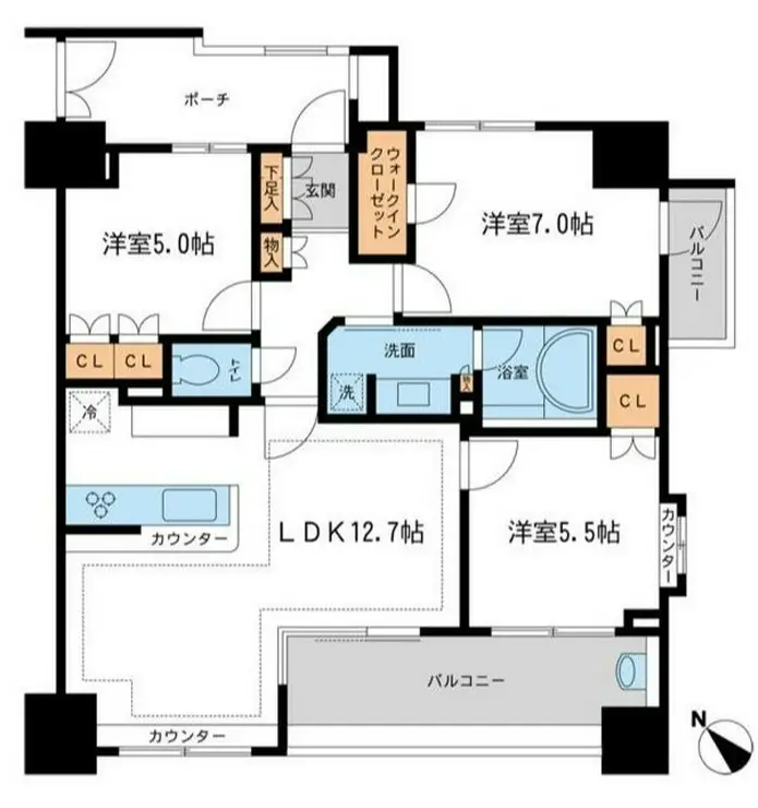 KDXレジデンス町田 12階階 間取り