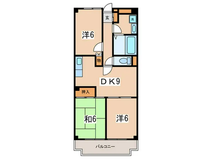 ジュノーヒル 4階階 間取り