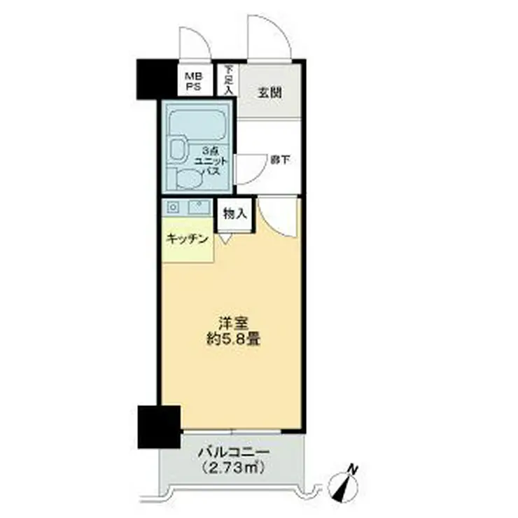 ライオンズマンション川崎第13 8階階 間取り