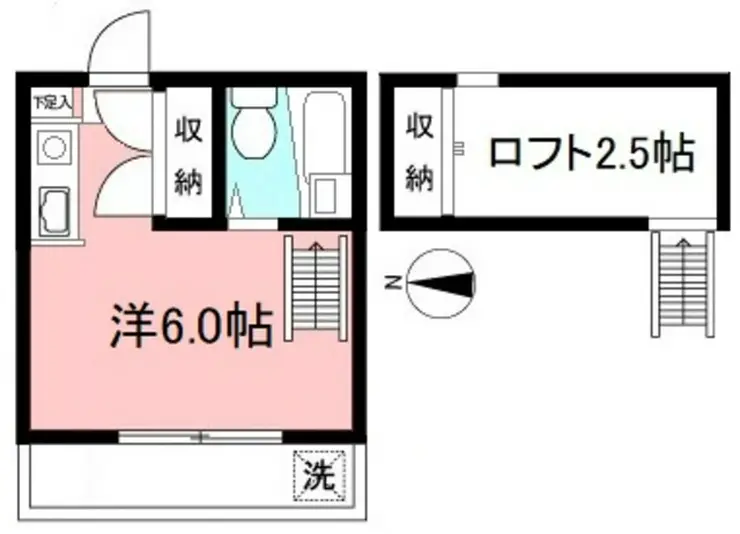カワセハイム 1階階 間取り