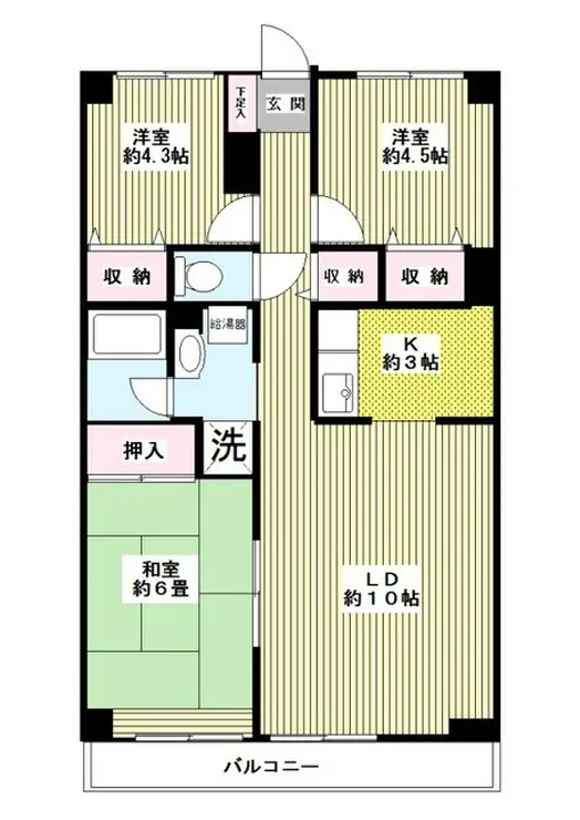 ロイヤルハイム 4階階 間取り
