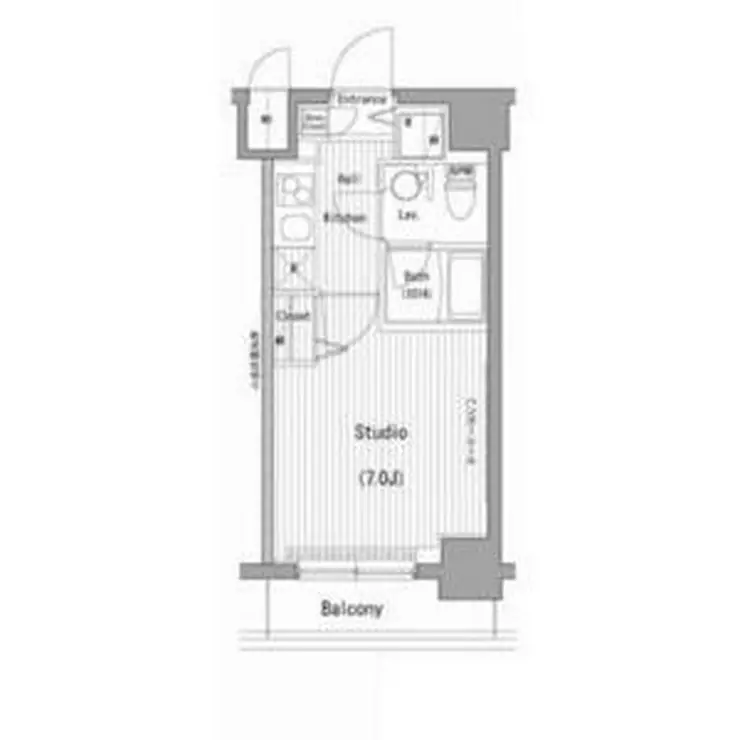 ガーラ・グランディ横濱桜木町 7階階 間取り