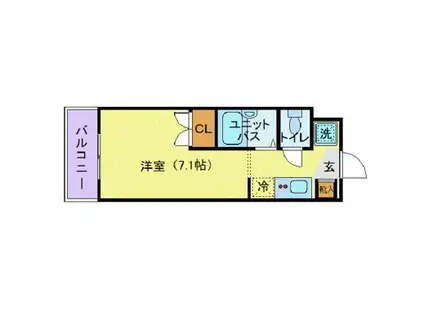 スチューデントハイツ代々木上原(ワンルーム/3階)の間取り写真