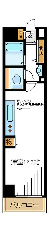 コーストワン 9階階 間取り