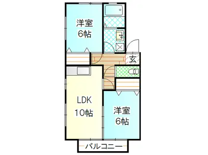 プラン・デスポワール(2LDK/1階)の間取り写真